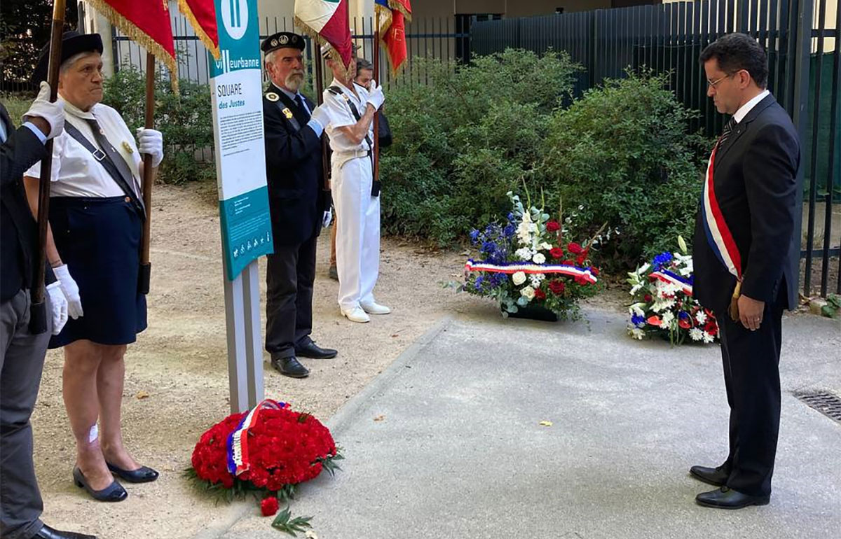 17 juillet - Cérémonie d'hommage aux justes à Villeurbanne