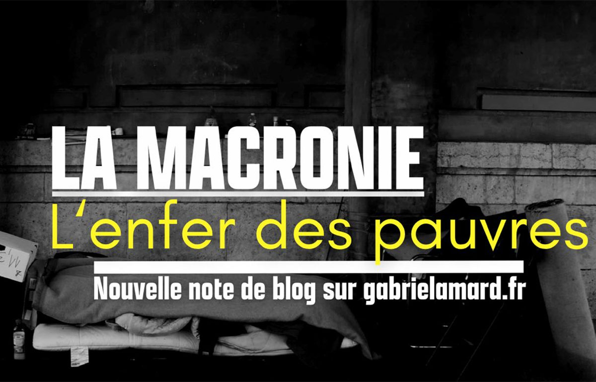 La macronie, l’enfer des pauvres